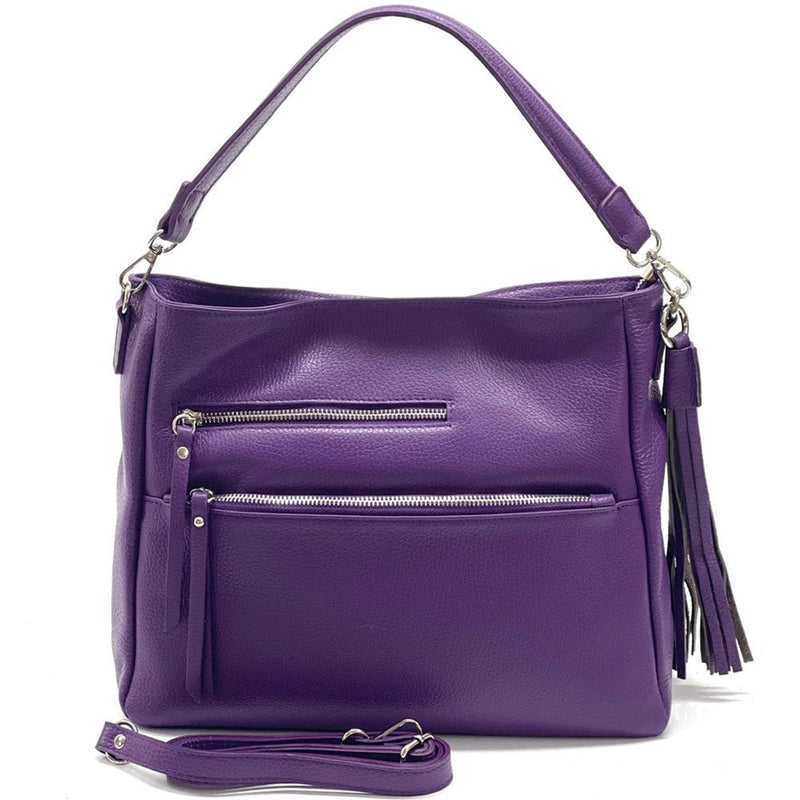 Evelyn leather shoulder bag - Leather Italiano