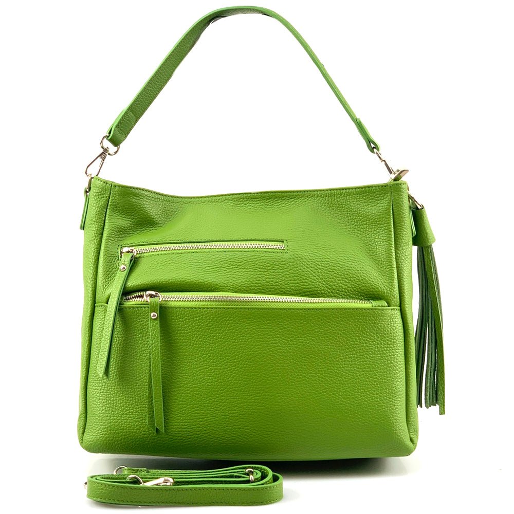 Evelyn leather shoulder bag - Leather Italiano