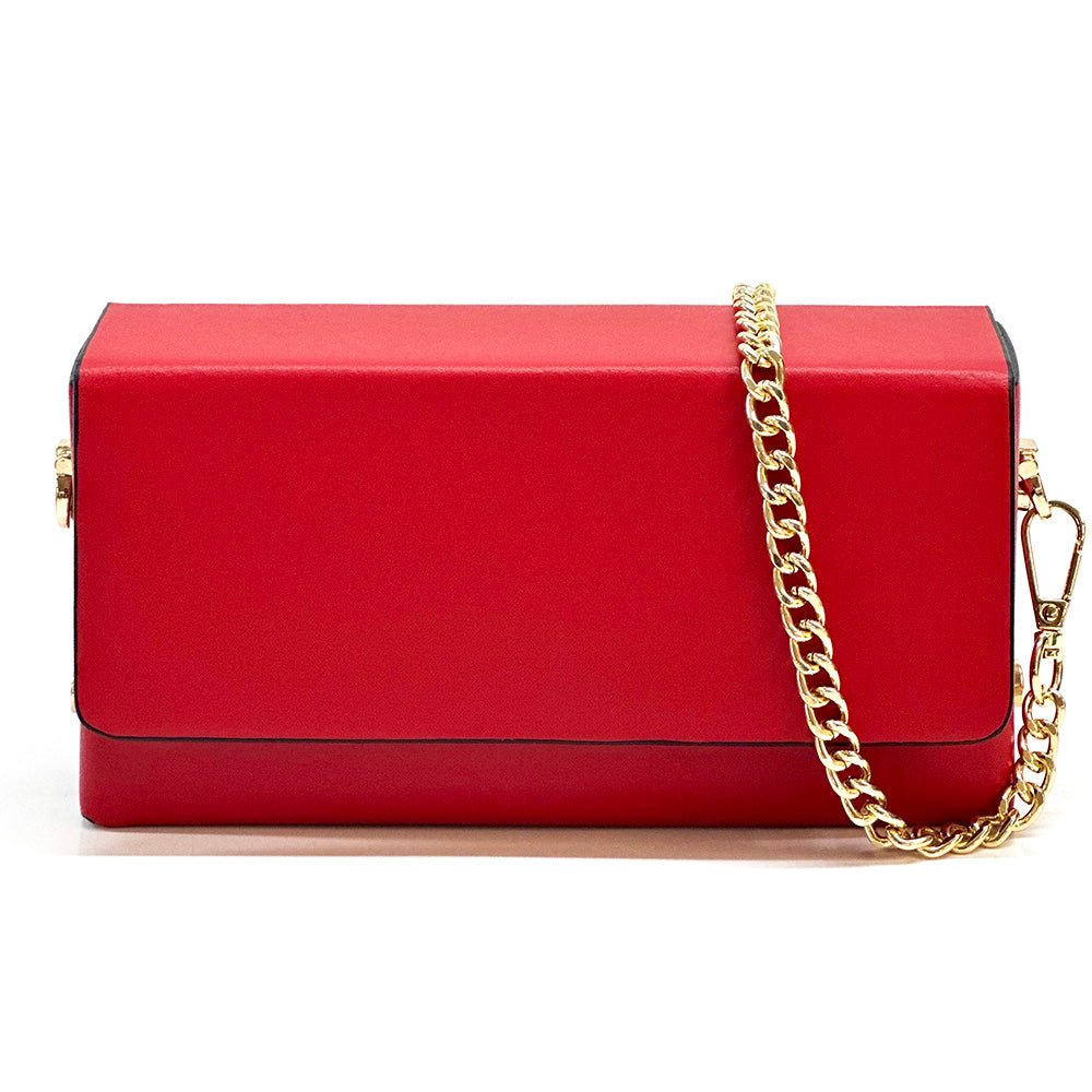 Evelysa Leather Mini Shoulder Bag - Leather Italiano