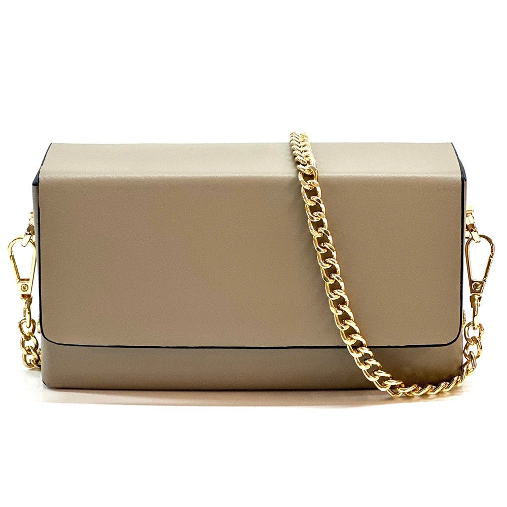 Evelysa Leather Mini Shoulder Bag - Leather Italiano