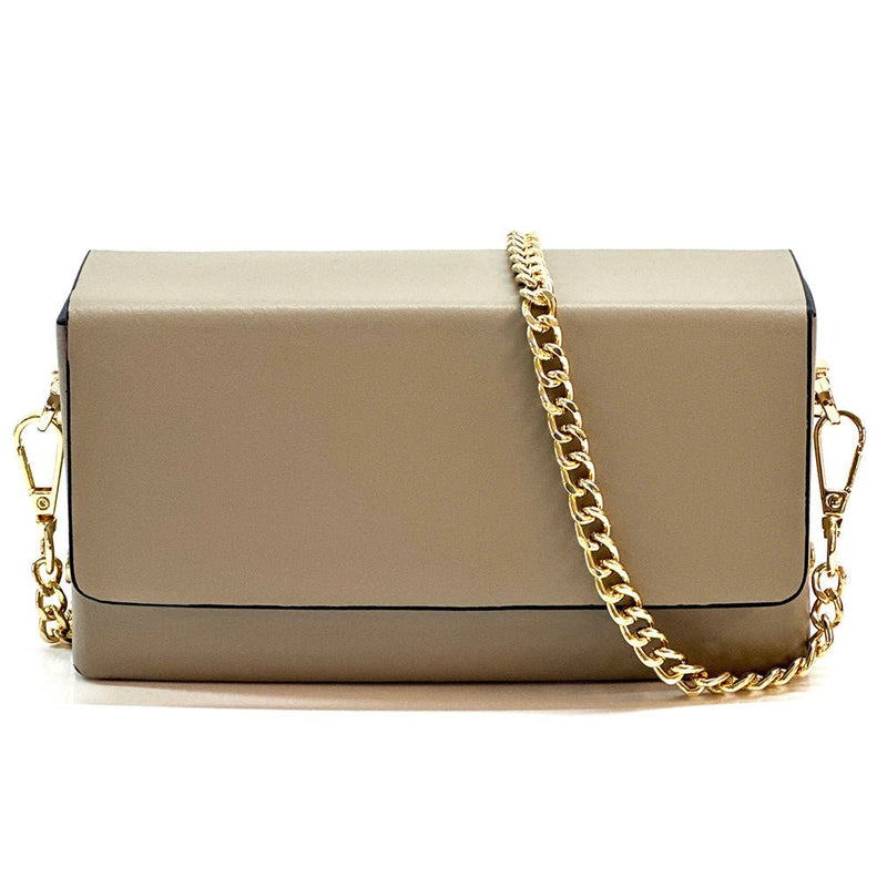 Evelysa Leather Mini Shoulder Bag - Leather Italiano