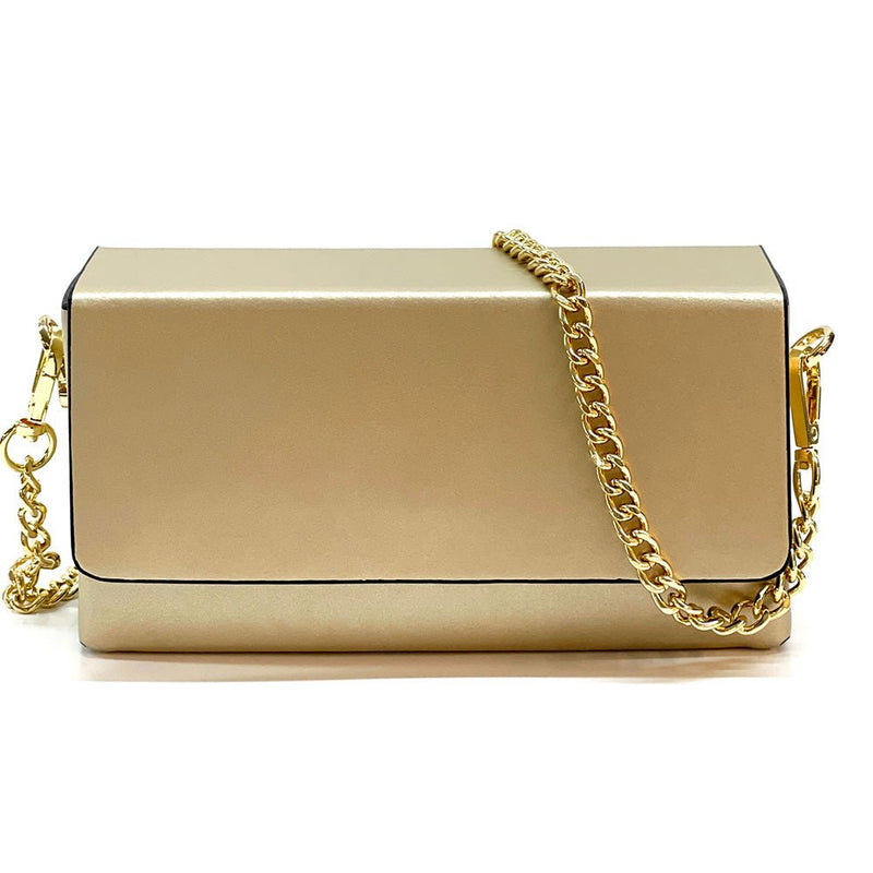 Evelysa Leather Mini Shoulder Bag - Leather Italiano