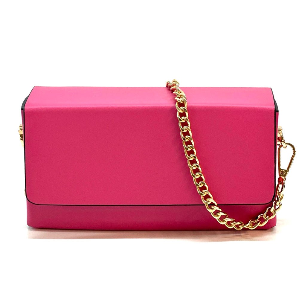 Evelysa Leather Mini Shoulder Bag - Leather Italiano