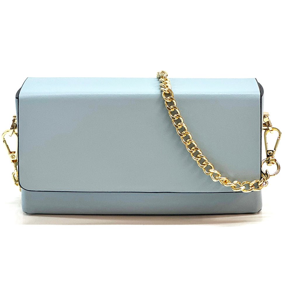 Evelysa Leather Mini Shoulder Bag - Leather Italiano