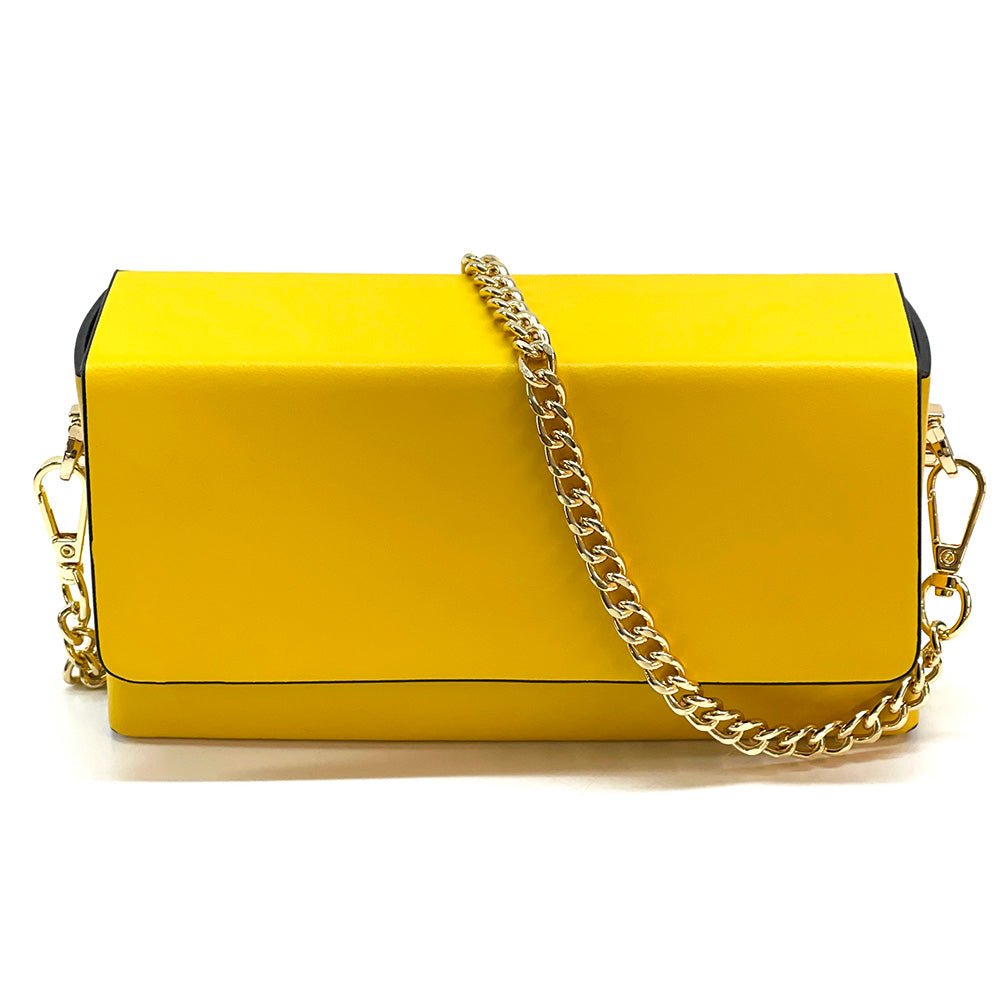 Evelysa Leather Mini Shoulder Bag - Leather Italiano