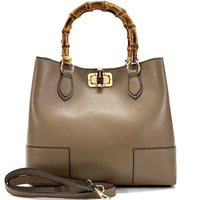 Fabrizia Tuscany Leather Handbag - Leather Italiano