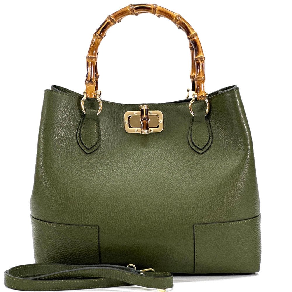 Fabrizia Tuscany Leather Handbag - Leather Italiano