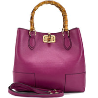 Fabrizia Tuscany Leather Handbag - Leather Italiano