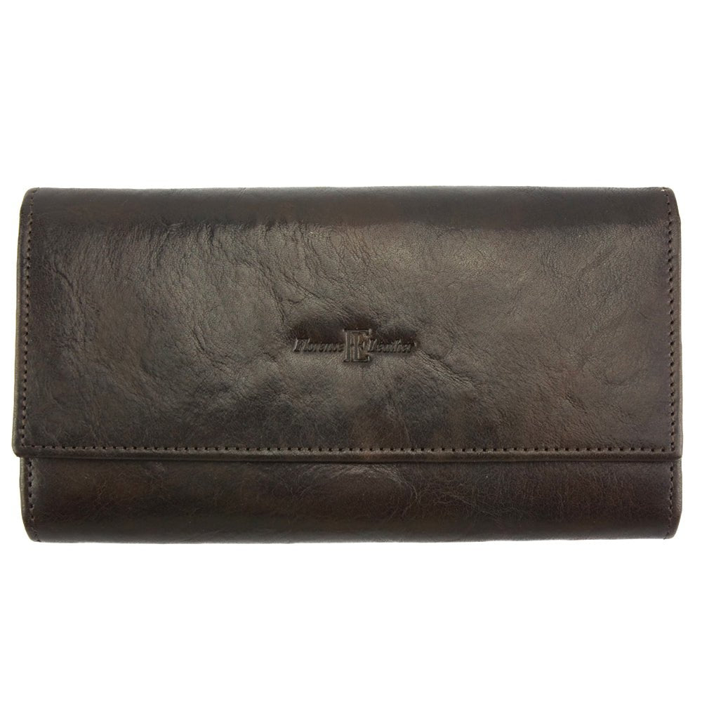 Fashion Forward Women's Wallet in cow leather - Carlotta - Leather Italiano