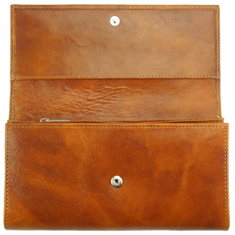 Fashion Forward Women's Wallet in cow leather - Carlotta - Leather Italiano