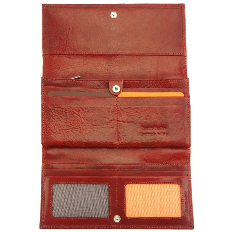 Fashion Forward Women's Wallet in cow leather - Carlotta - Leather Italiano