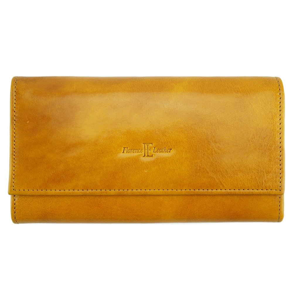 Fashion Forward Women's Wallet in cow leather - Carlotta - Leather Italiano