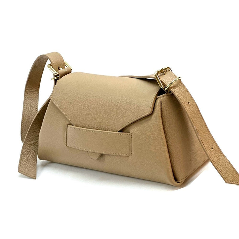 Favorite Italian Leather Cross - Body Bag for Women | Everyday Minimalist Handbag - Leather Italiano