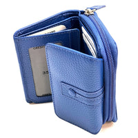 Federica Leather Wallet – Compact Italian Elegance - Leather Italiano