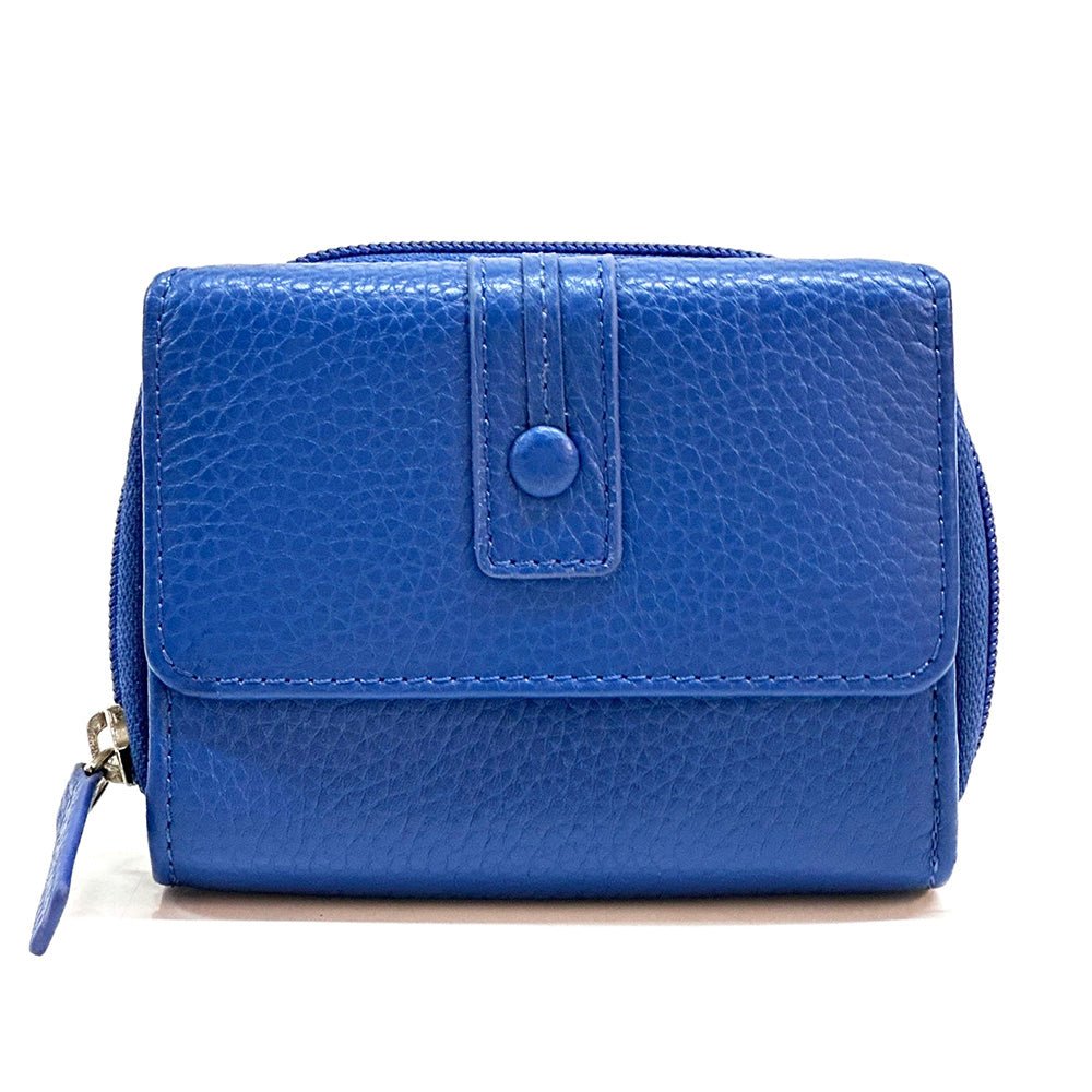 Federica Leather Wallet – Compact Italian Elegance - Leather Italiano