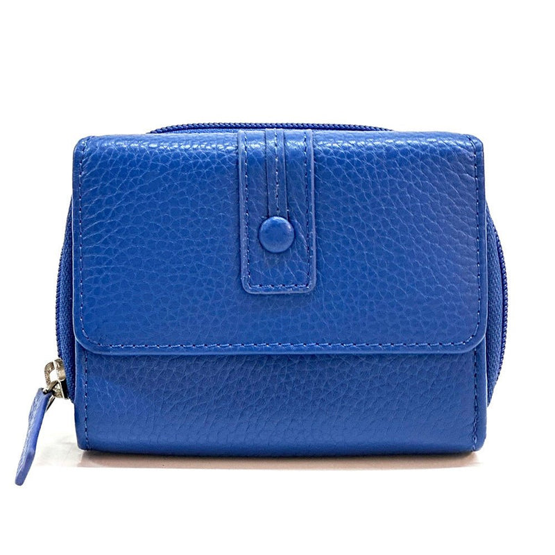 Federica Leather Wallet – Compact Italian Elegance - Leather Italiano