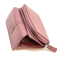 Federica Leather Wallet – Compact Italian Elegance - Leather Italiano