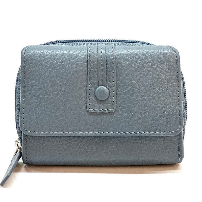 Federica Leather Wallet – Compact Italian Elegance - Leather Italiano