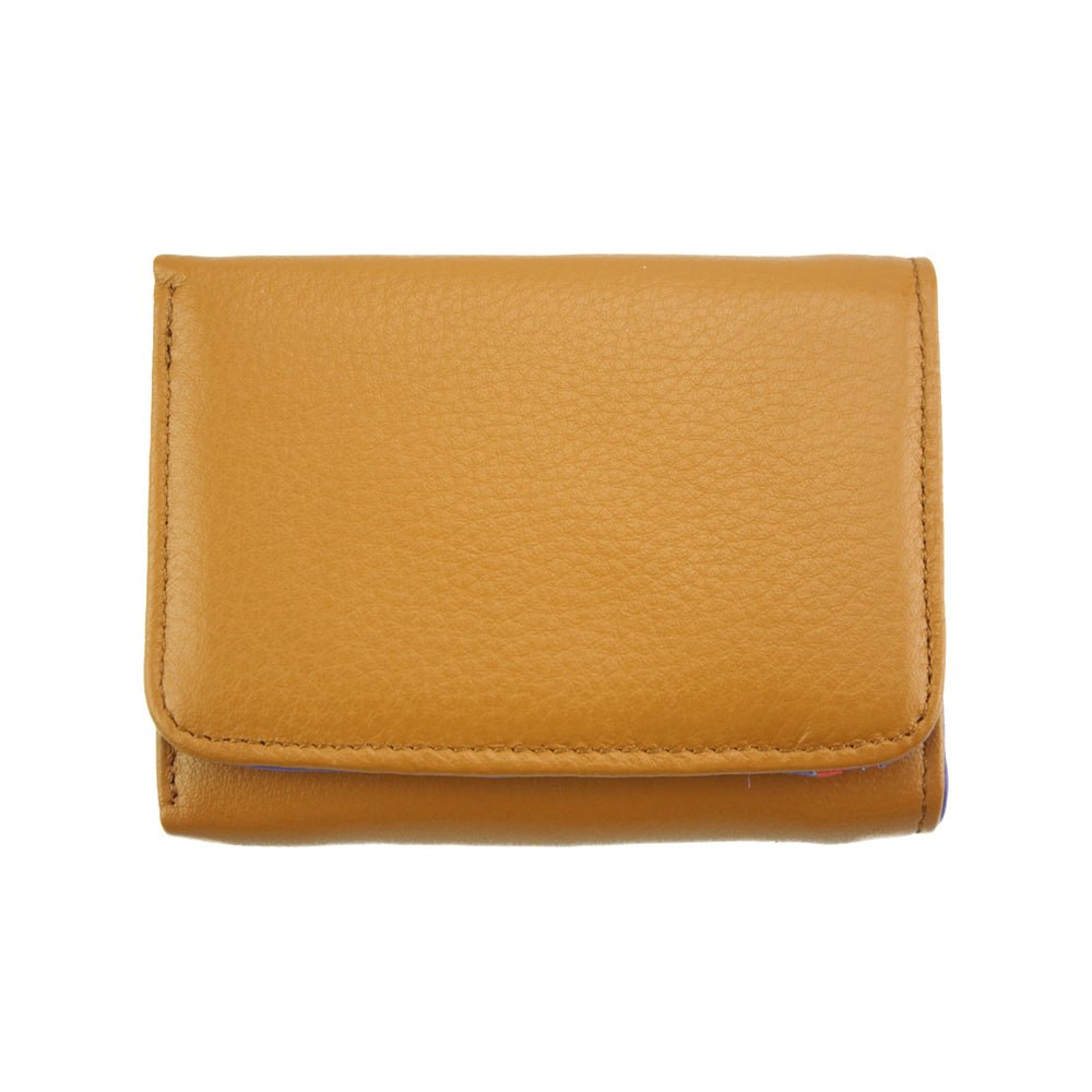 Federica Leather Wallet: Italian Crafted, Compact Convenience - Leather Italiano