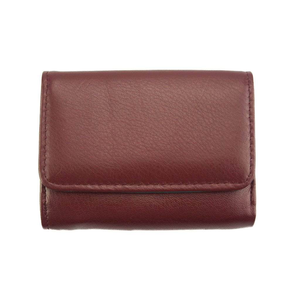 Federica Leather Wallet: Italian Crafted, Compact Convenience - Leather Italiano