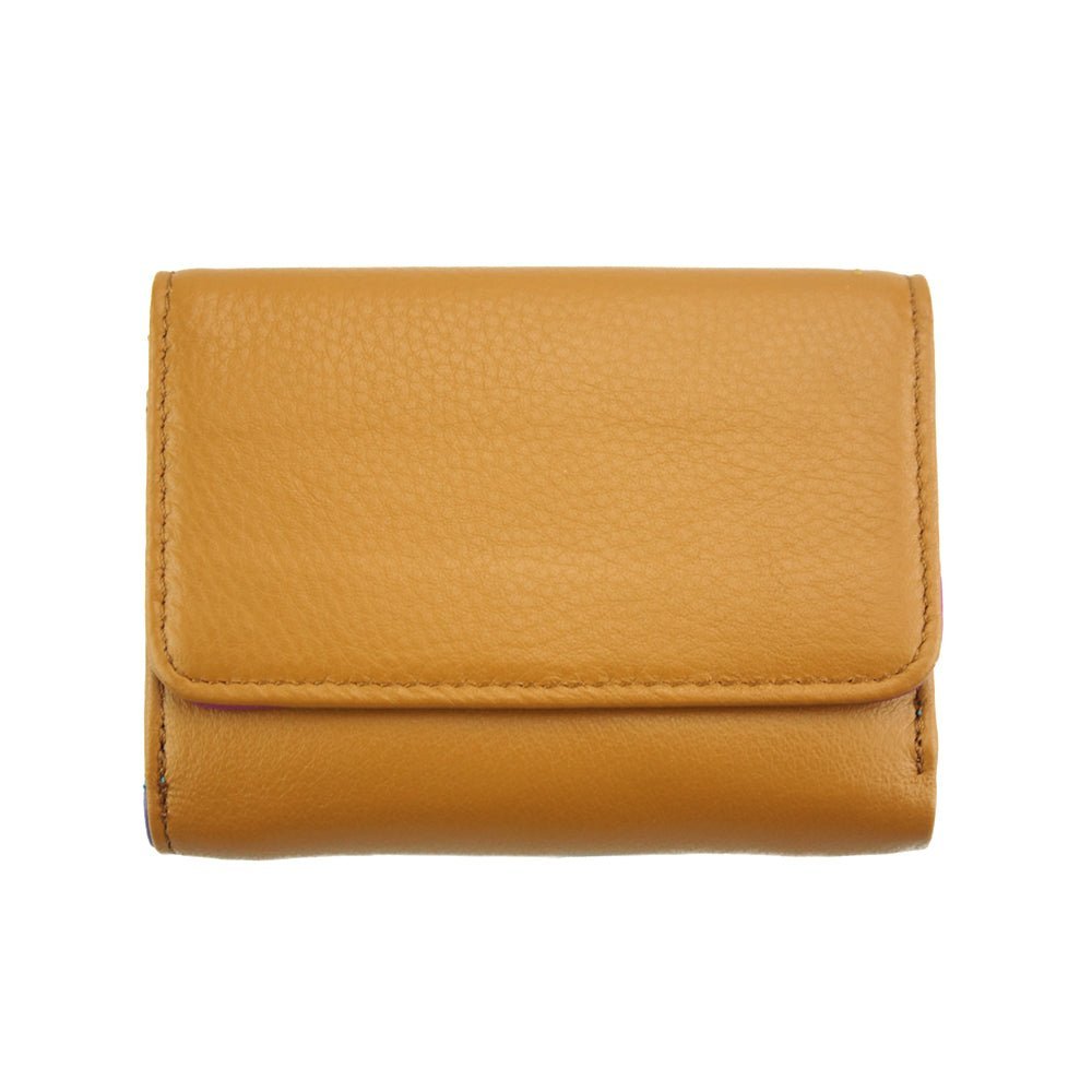 Federica Leather Wallet: Italian Crafted, Compact Convenience - Leather Italiano