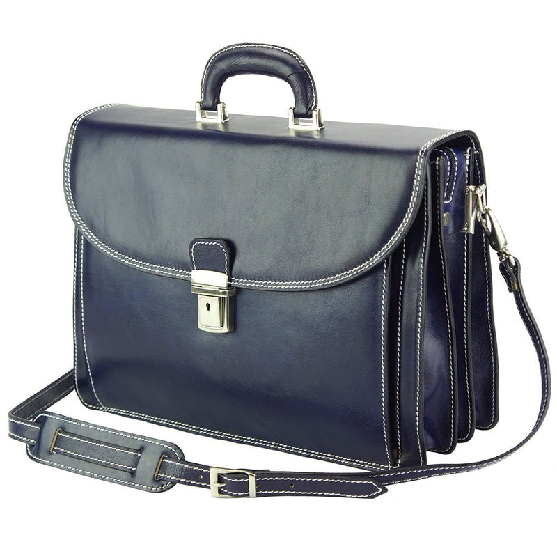 Filippo Leather Business Briefcase - Leather Italiano