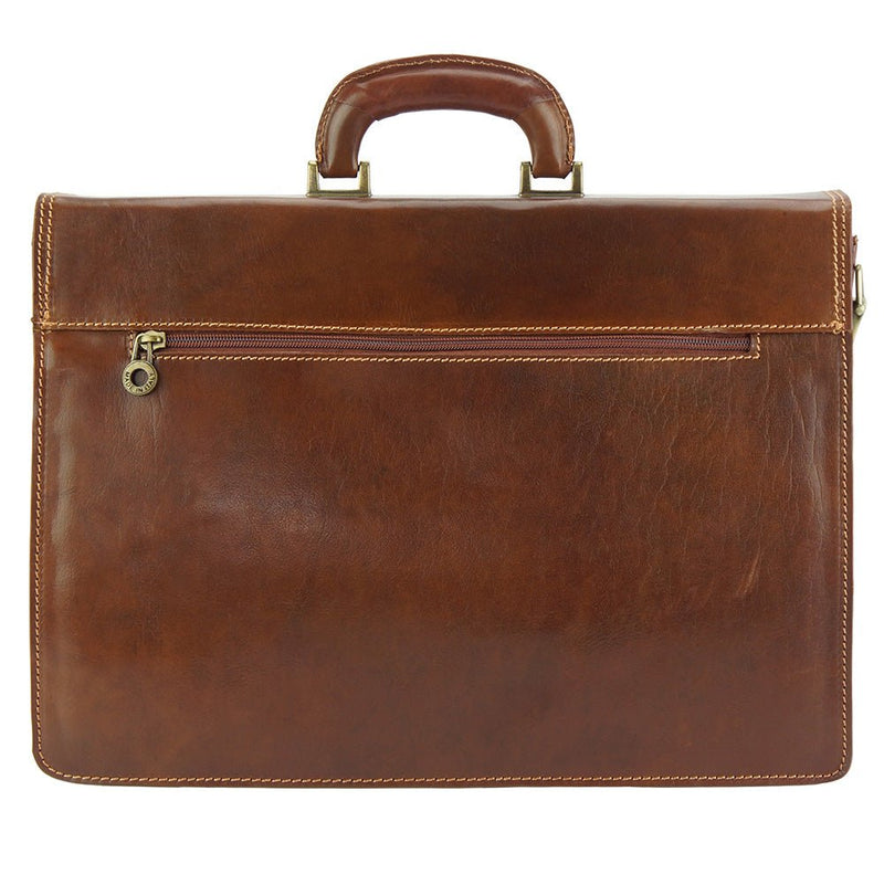 Filippo Leather Business Briefcase - Leather Italiano