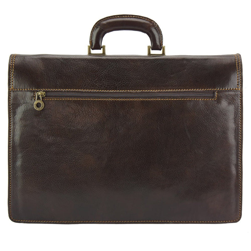 Filippo Leather Business Briefcase - Leather Italiano