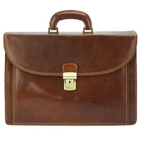 Filippo Leather Business Briefcase - Leather Italiano