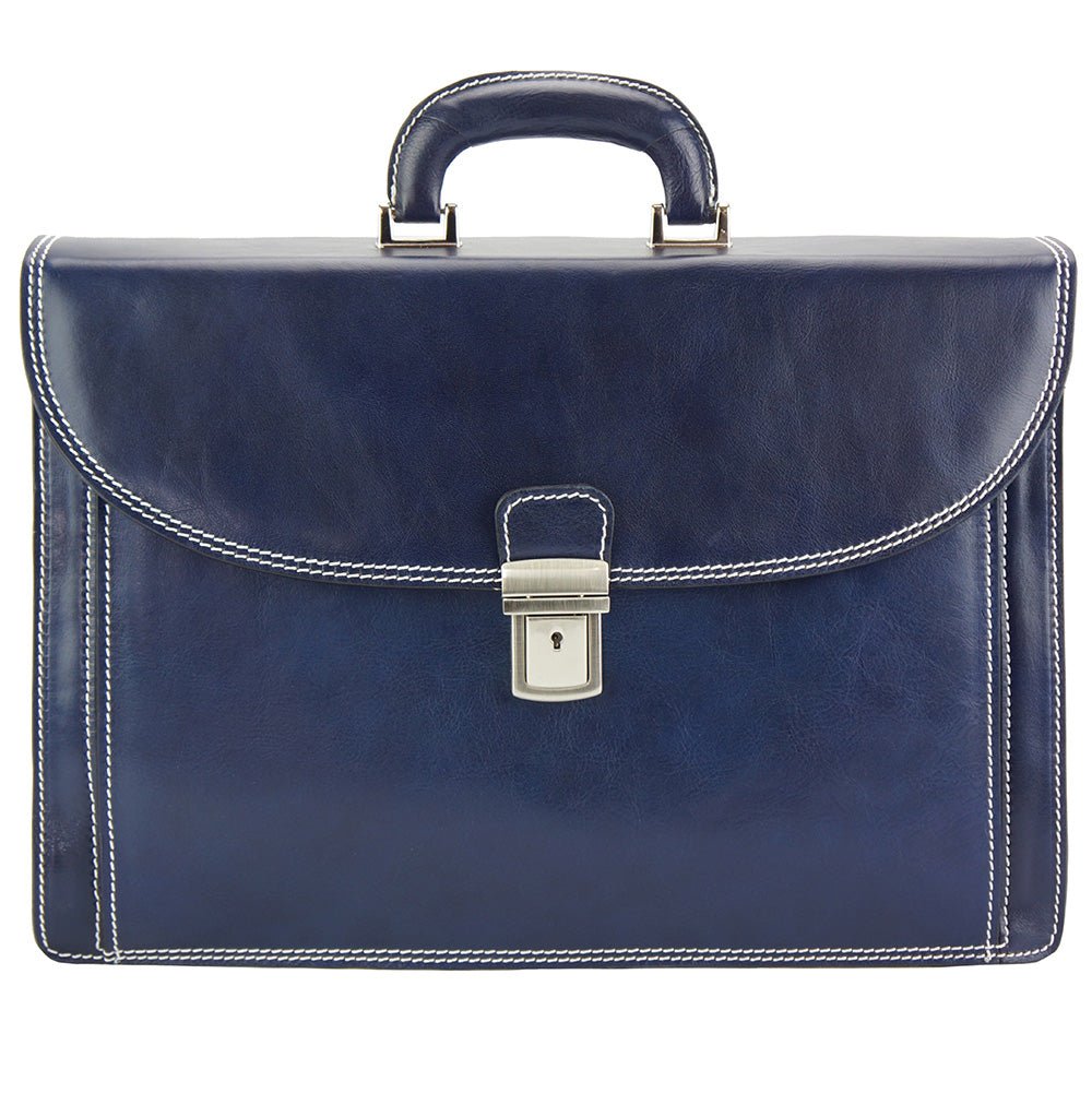 Filippo Leather Business Briefcase - Leather Italiano