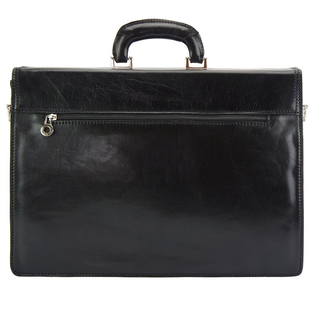 Filippo Leather Business Briefcase - Leather Italiano