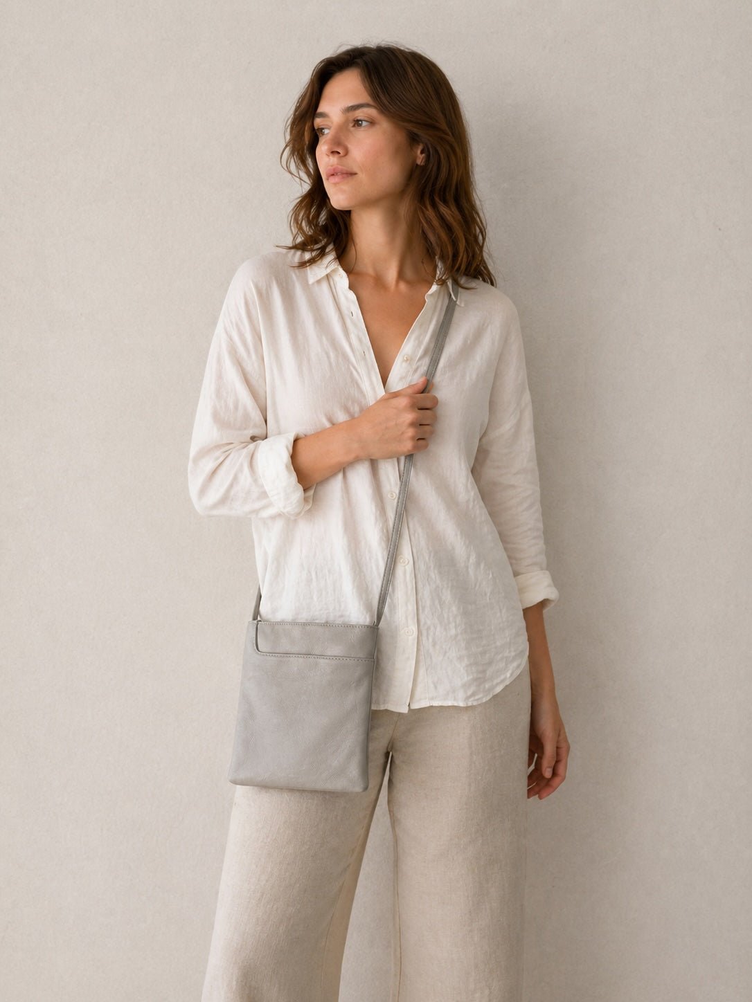 Final Stock Leather Crossbody Bag - Leather Italiano