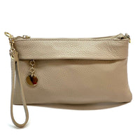 Fiorina Italian Leather Clutch Bag – Elegant Pochette for Day & Evening - Leather Italiano