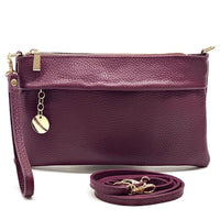 Fiorina Italian Leather Clutch Bag – Elegant Pochette for Day & Evening - Leather Italiano