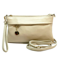Fiorina Italian Leather Clutch Bag – Elegant Pochette for Day & Evening - Leather Italiano