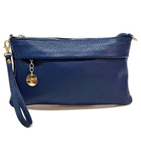 Fiorina Italian Leather Clutch Bag – Elegant Pochette for Day & Evening - Leather Italiano