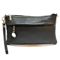 Fiorina Italian Leather Clutch Bag – Elegant Pochette for Day & Evening - Leather Italiano
