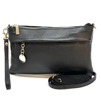 Fiorina Italian Leather Clutch Bag – Elegant Pochette for Day & Evening - Leather Italiano