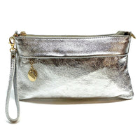 Fiorina Italian Leather Clutch Bag – Elegant Pochette for Day & Evening - Leather Italiano