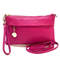 Fiorina Italian Leather Clutch Bag – Elegant Pochette for Day & Evening - Leather Italiano