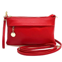 Fiorina Italian Leather Clutch Bag – Elegant Pochette for Day & Evening - Leather Italiano