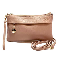 Fiorina Italian Leather Clutch Bag – Elegant Pochette for Day & Evening - Leather Italiano