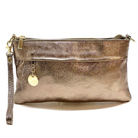Fiorina Italian Leather Clutch Bag – Elegant Pochette for Day & Evening - Leather Italiano