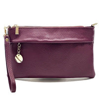 Fiorina Italian Leather Clutch Bag – Elegant Pochette for Day & Evening - Leather Italiano