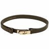 Firenze Lock – Italian Handmade Leather Belt with Gold Lock Buckle - Leather Italiano