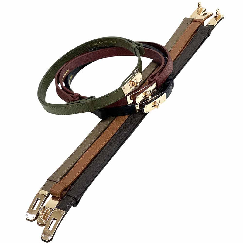 Firenze Lock – Italian Handmade Leather Belt with Gold Lock Buckle - Leather Italiano