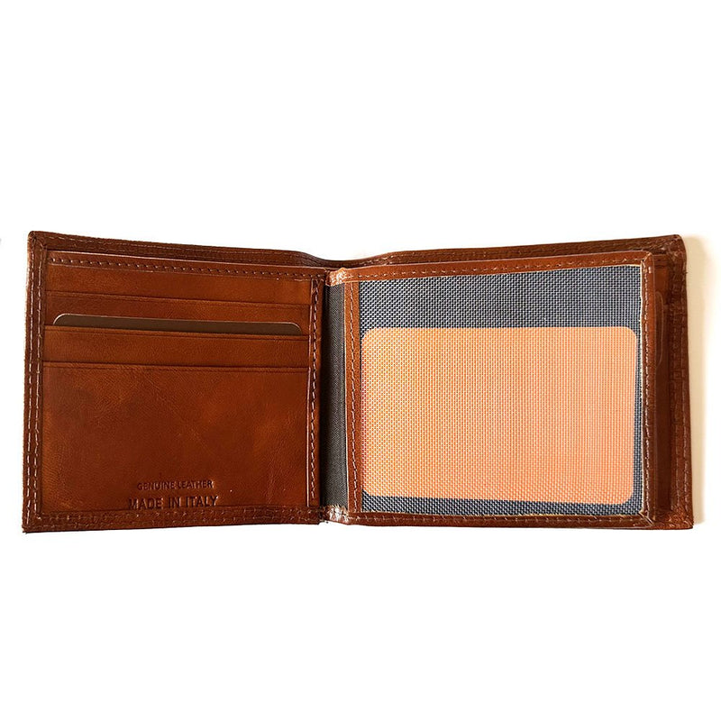Firm Leather Bifold Wallet Italian Hand - Dyed | Primo V - Leather Italiano - Leather Italiano