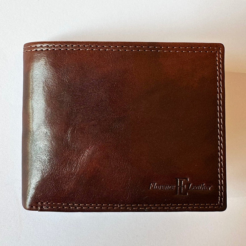 Firm Leather Bifold Wallet Italian Hand - Dyed | Primo V - Leather Italiano - Leather Italiano