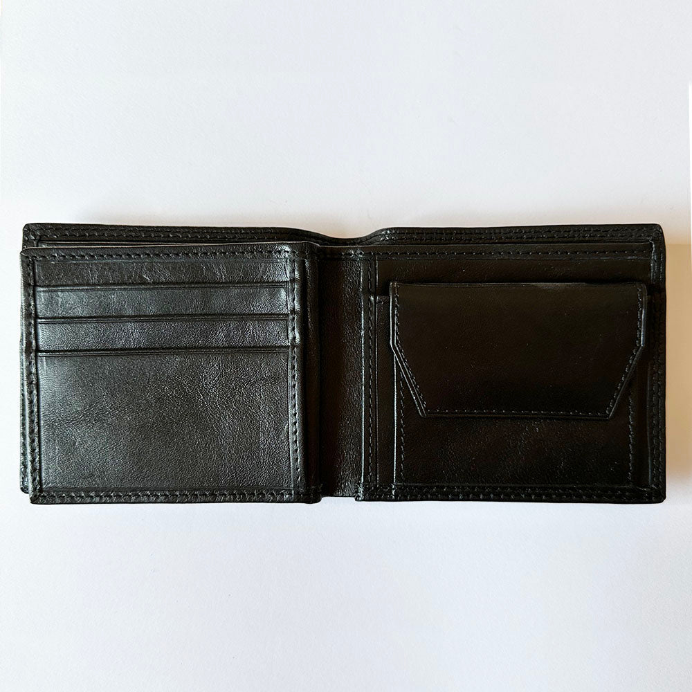 Firm Leather Bifold Wallet Italian Hand - Dyed | Primo V - Leather Italiano - Leather Italiano