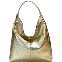 Flavia Italian Cow Leather Hobo Bag - Leather Italiano